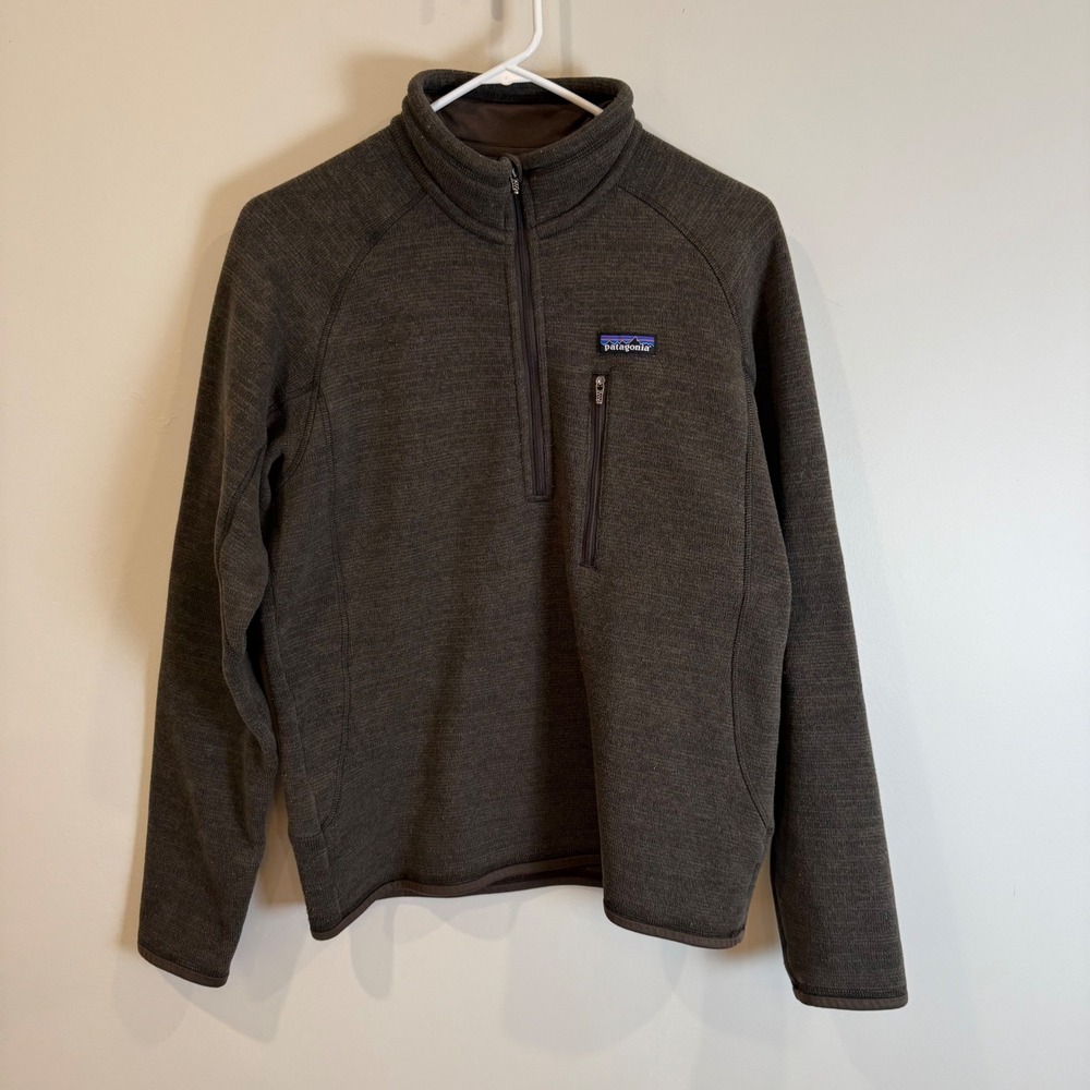Patagonia Men's Zip Up Sweater - Brown